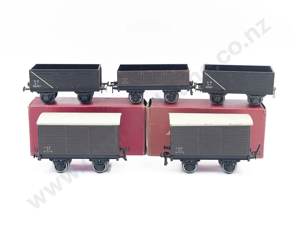 Bassett-Lowke & Leeds O Gauge Five Rolling Stock Wagons Image 1++