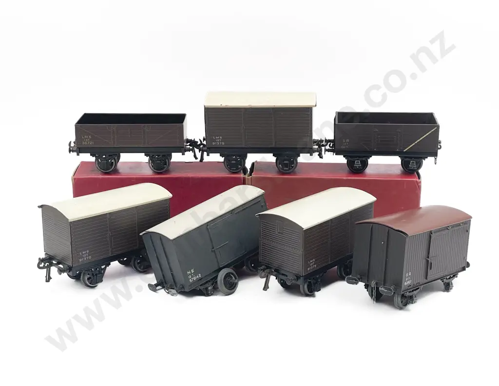 Bassett-Lowke & Leeds O Gauge Six Rolling Stock Wagons Image 1++