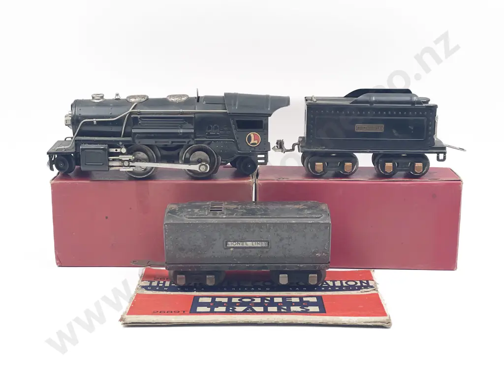 Lionel O Gauge 259E 2-4-2 Locomotive and Two Tenders Image 1++