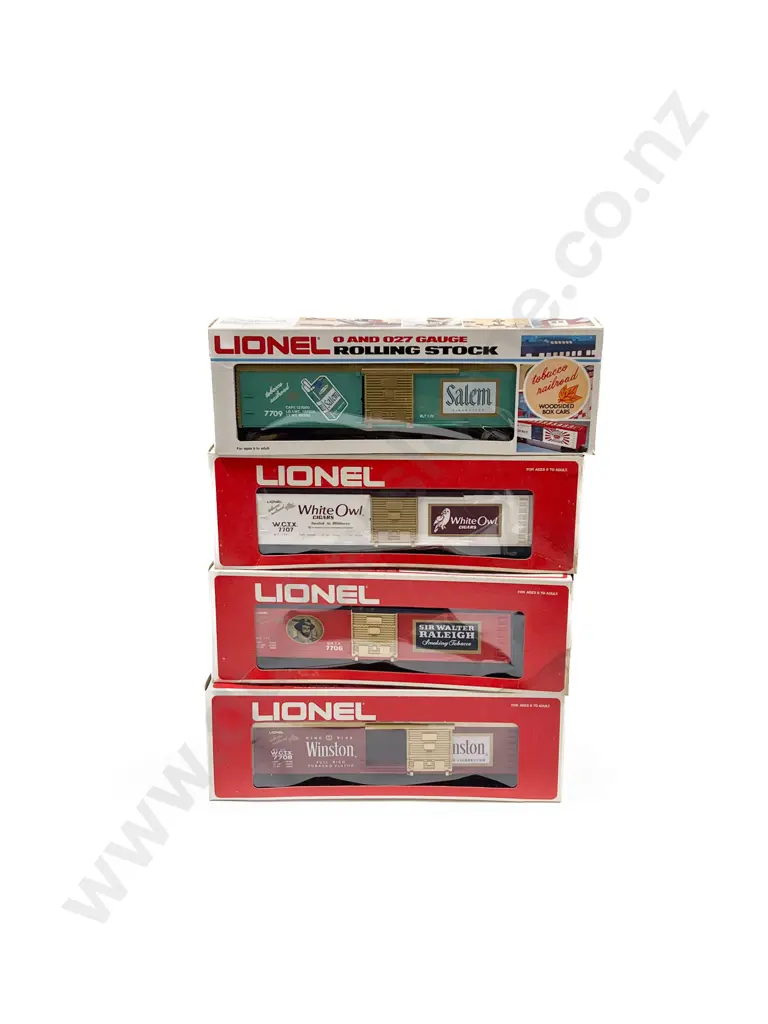 Lionel O Gauge Boxed Four Freight Box Cars Image 1++