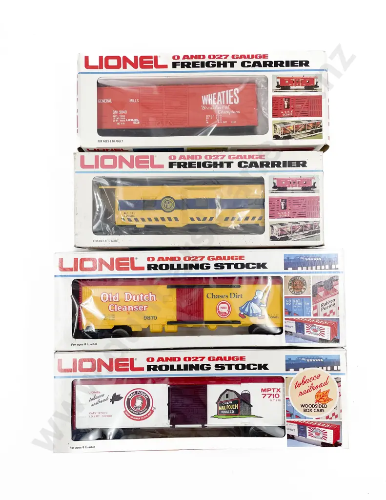 Lionel O Gauge Boxed Four Freight Cars Image 1++