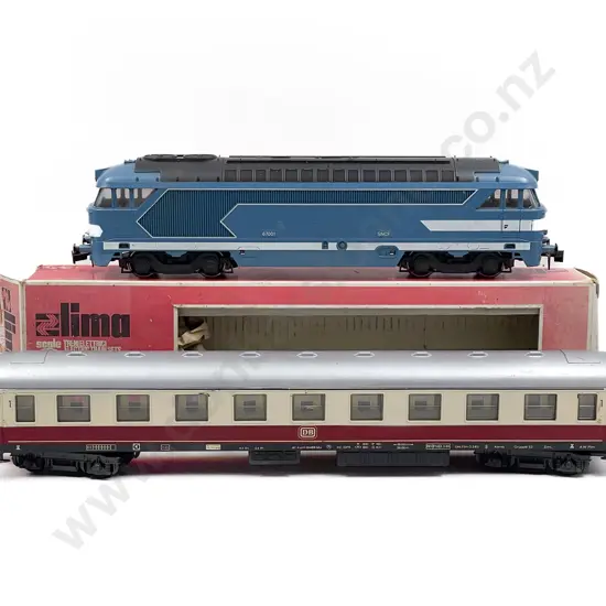 Lima O Gauge Part Boxed Electric SNCF Blue Diesel Locomotive