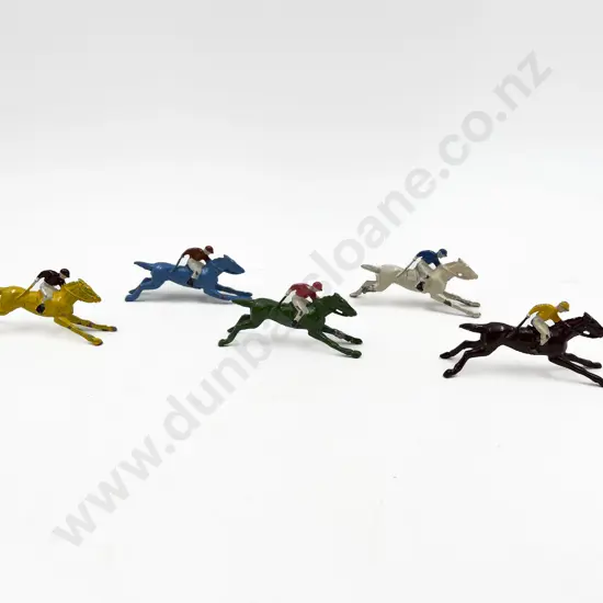 Original Plain Box of Five Escalado Lead Horse and Jockeys