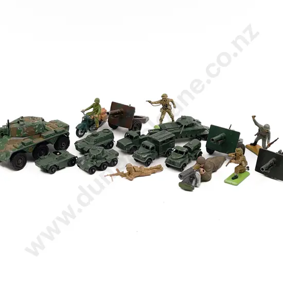 Matchbox and Various Manufacture Military Vehicles and Britains figures