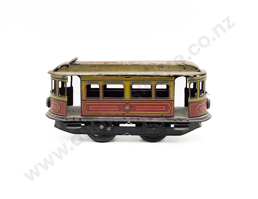 A.S.G.W Gunthermann Nuremberg Germany Printed Tinplate Tram Car Image 1++