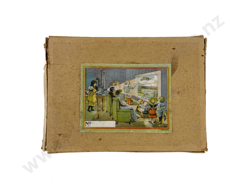 Original Boxed Early Carette G C & Co Bavaria Magic Lantern Image 1++