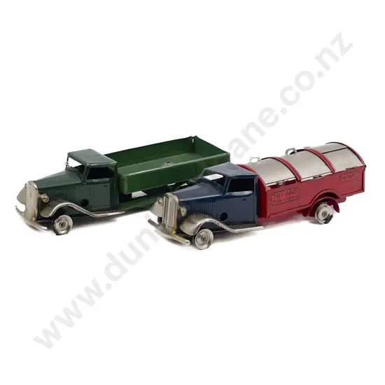 Two Triang Minic Clockwork Tinplate Vehicles