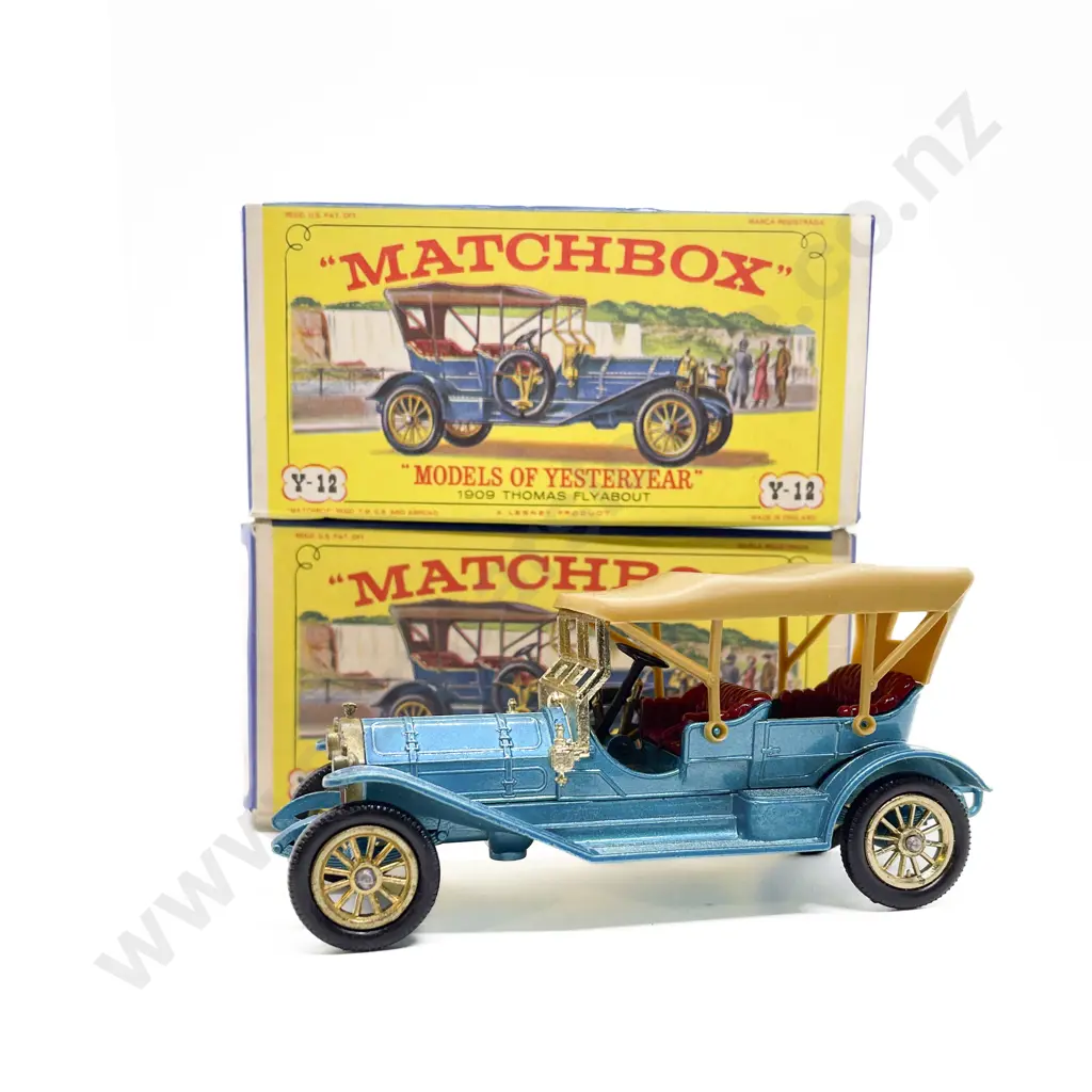 Models of Yesteryear Picture Boxed Y-12 1909 Thomas Flyabout x2 Image 1++