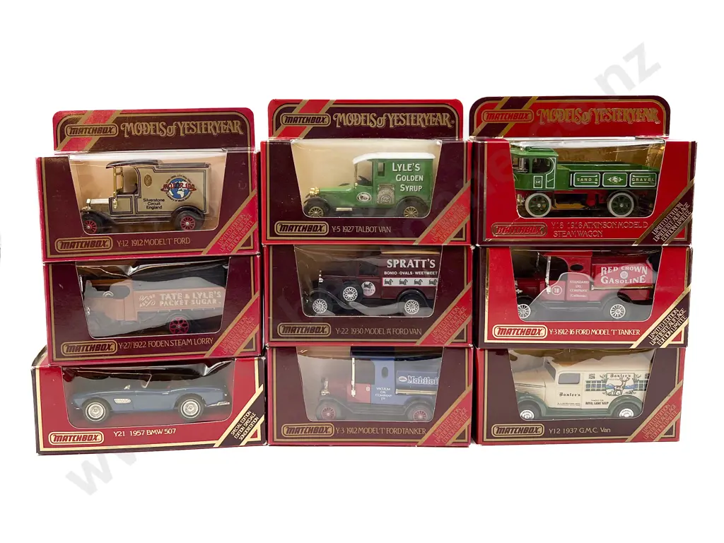 Nine Matchbox Models of Yesteryear Limited Editions Image 1++