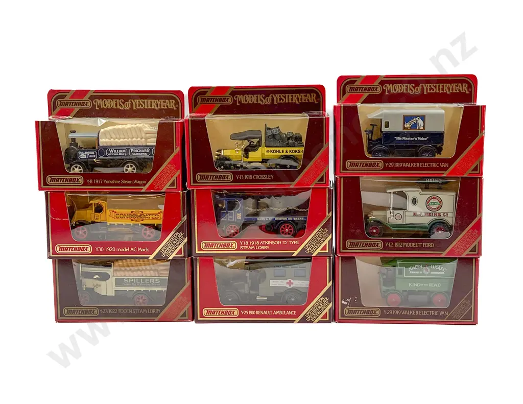 Nine Matchbox Models of Yesteryear Limited Editions Image 1++