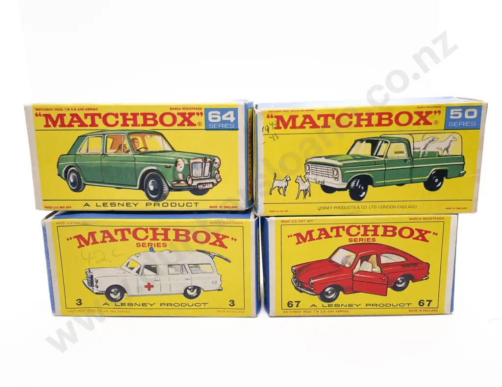 Four Boxed Matchbox Early Issue 1-75 Models Image 1++