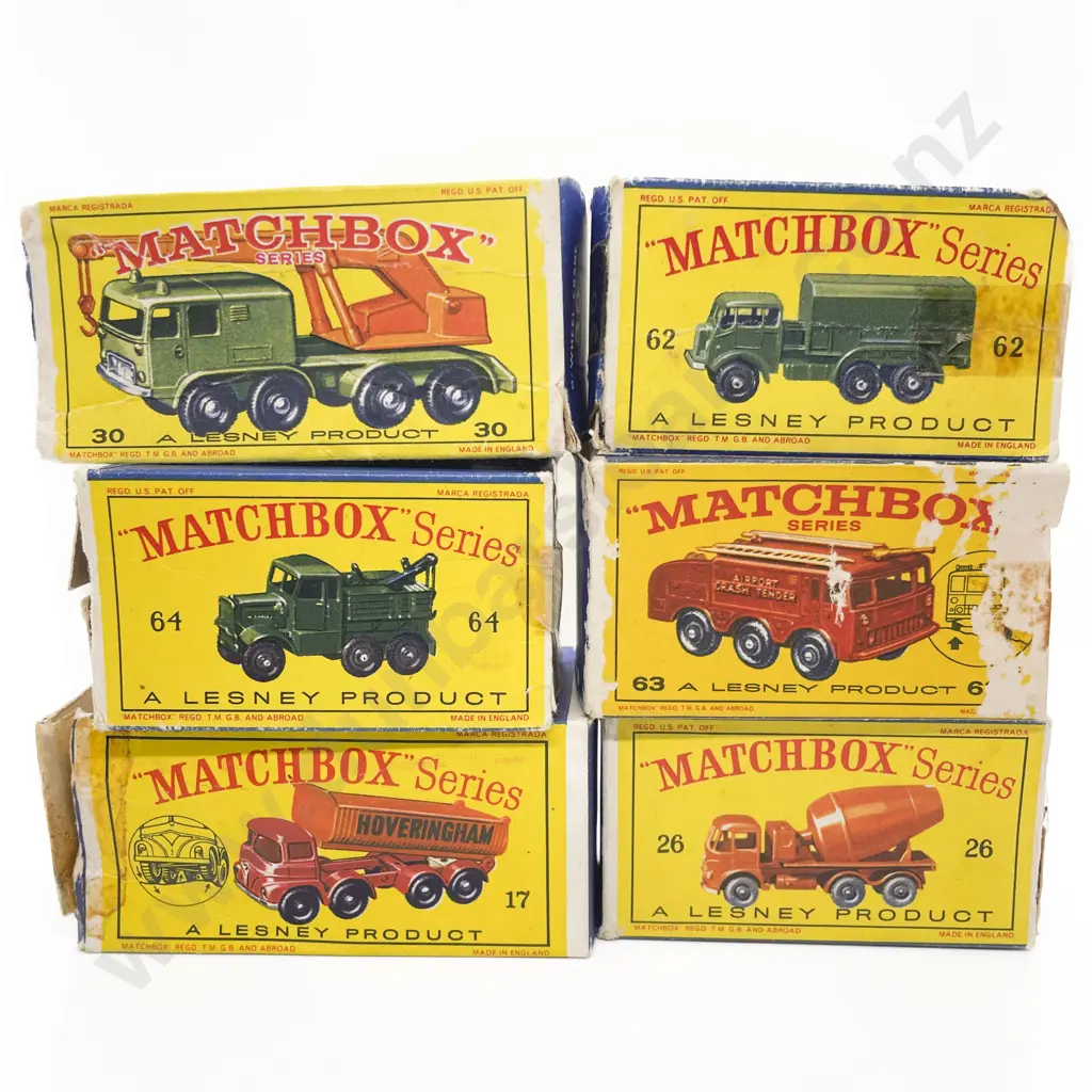 Six Boxed Matchbox Early Issue 1-75 Models Image 1++
