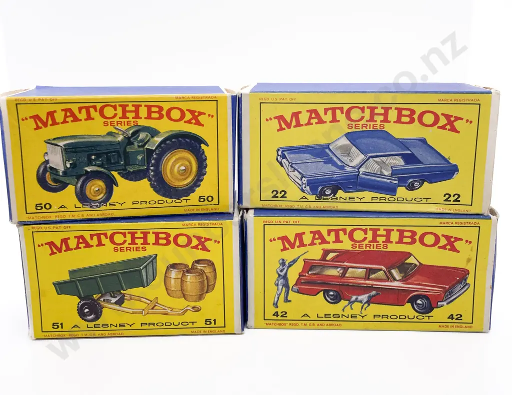 Four Boxed Matchbox Early Issue 1-75 Models Image 1++