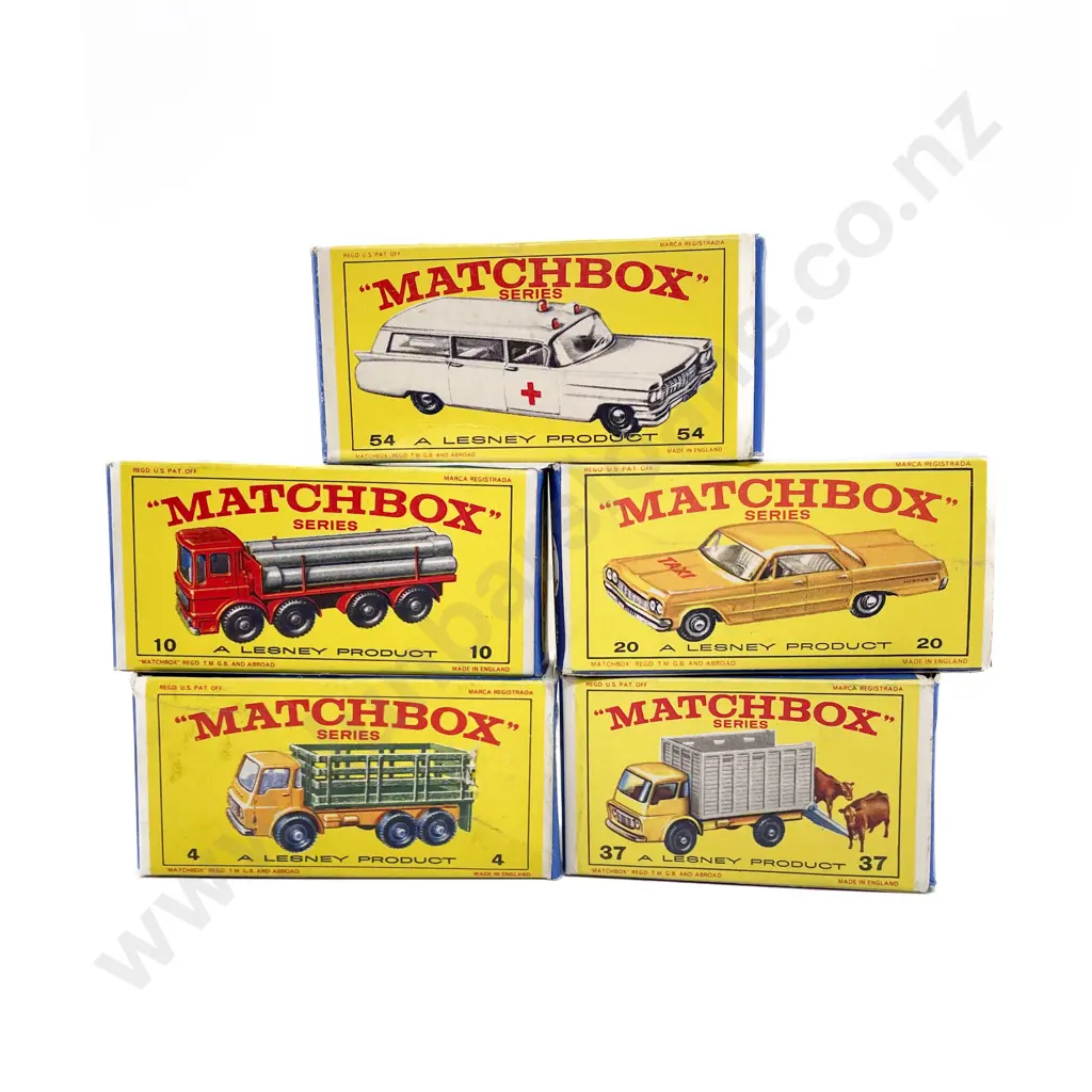 Five Boxed Matchbox Early Issue 1-75 Models Image 1++