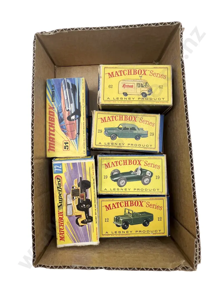 Four Boxed Matchbox Early Issue 1-75 Models and Two Superfast Image 1++