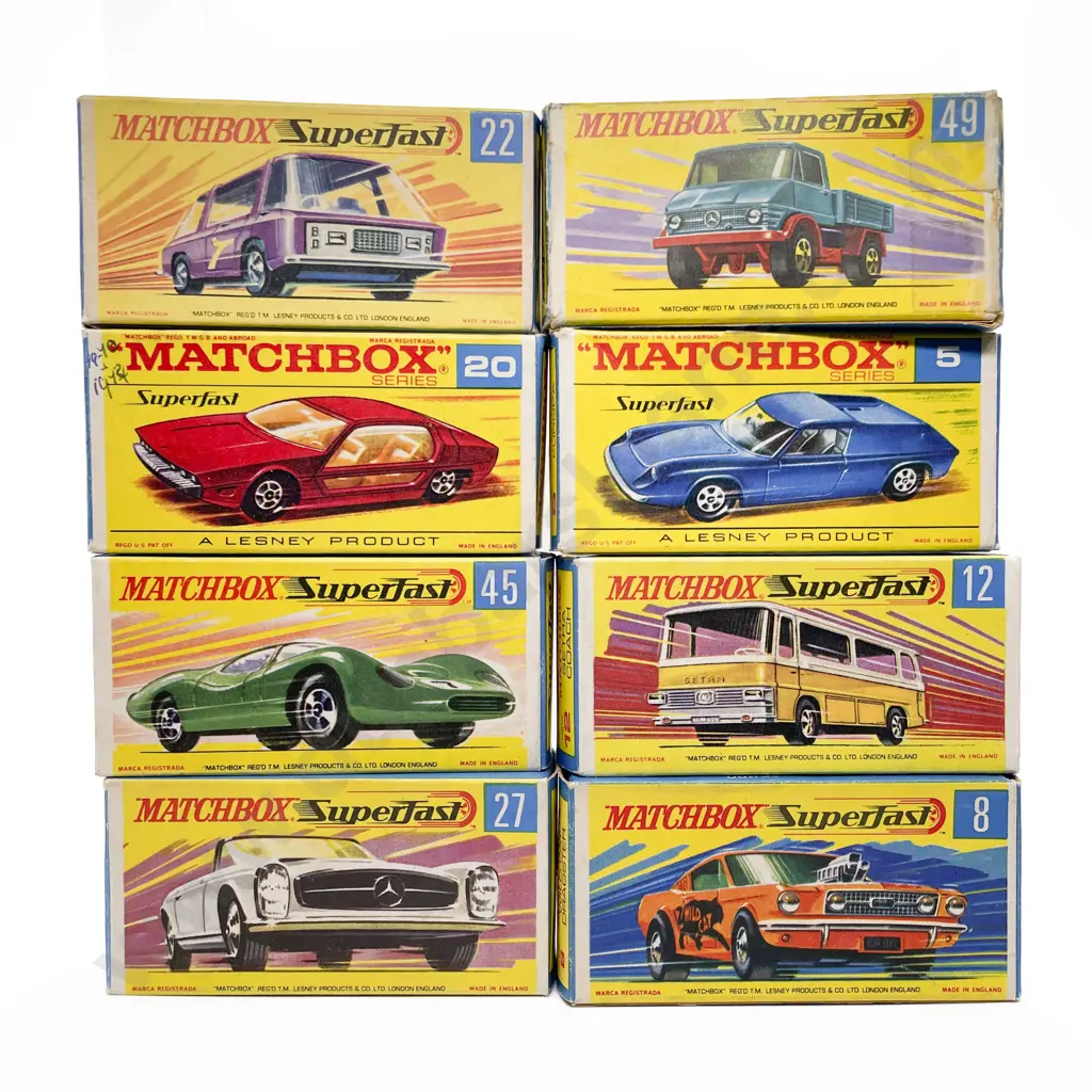 Eight Boxed Matchbox 1-75 Superfast Models Image 1++