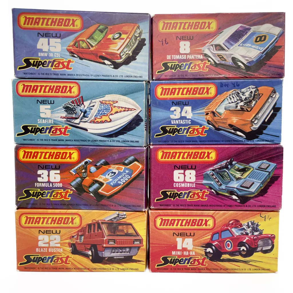 Eight Boxed Matchbox 1-75 Superfast Models Image 1++