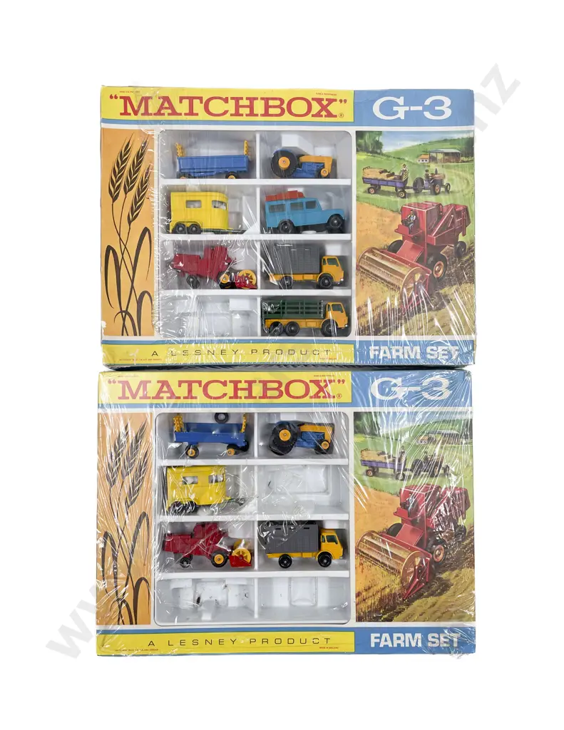 Matchbox C1968 Boxed Gift Set G-3 Farm Set x2 incomplete Image 1++