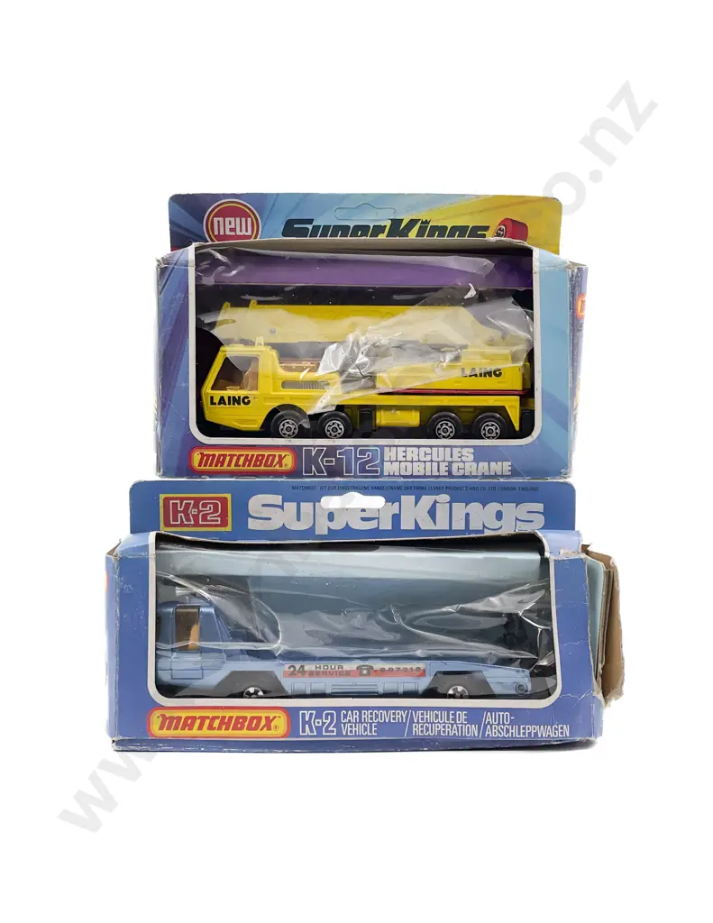 Matchbox Boxed Super Kings K-12 and K-2 Image 1++