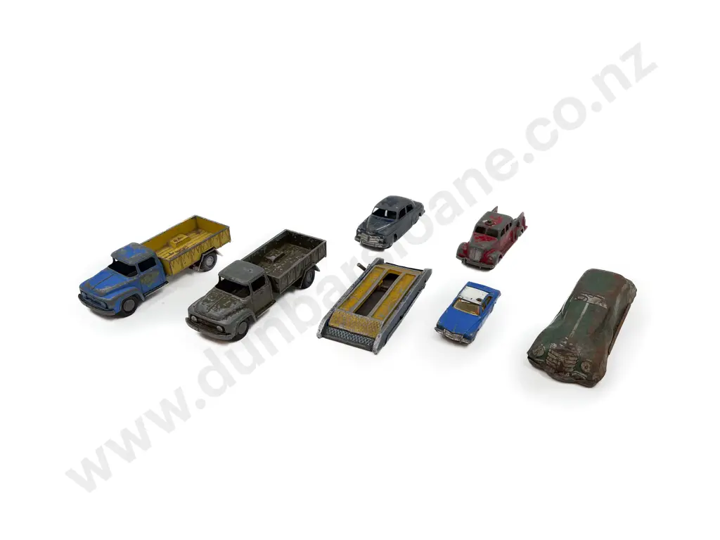Five Various Micro Models with Tinplate Sedan and Corgi Junior (playworn) Image 1++