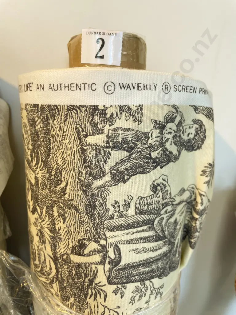 Cream and Charcoal Country Life Toile 'Weekend' Image 1++