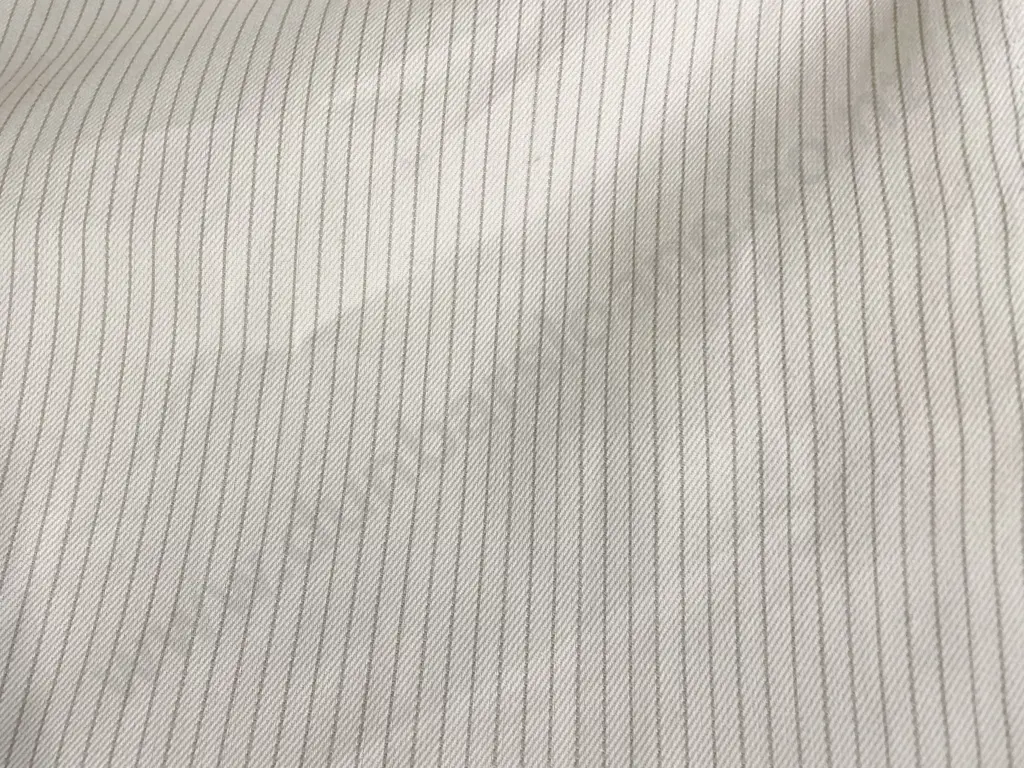 Cream and Taupe Pencil Stripe Image 1++