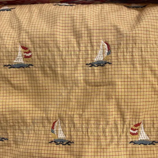 Ship Ahoy Yellow with Embroidery