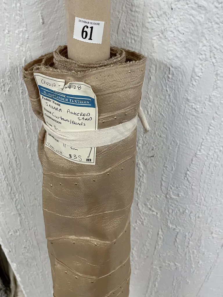 Roll of Material - Sahara Puckered Sand Image 1++