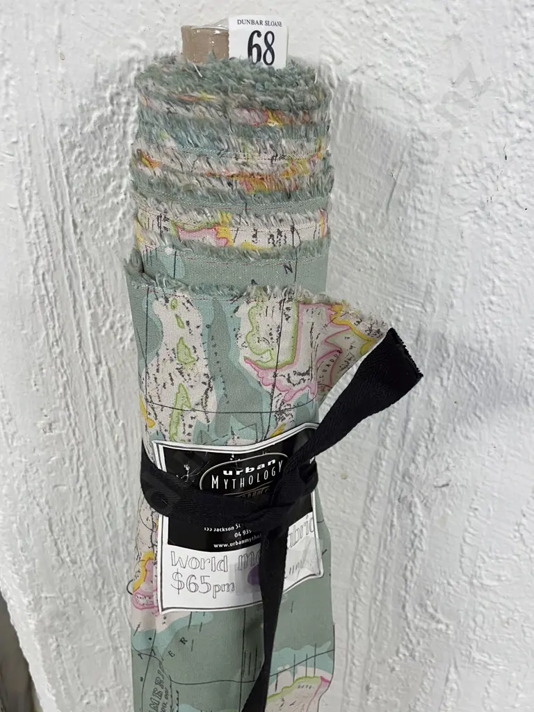 World Map Fabric Image 1++