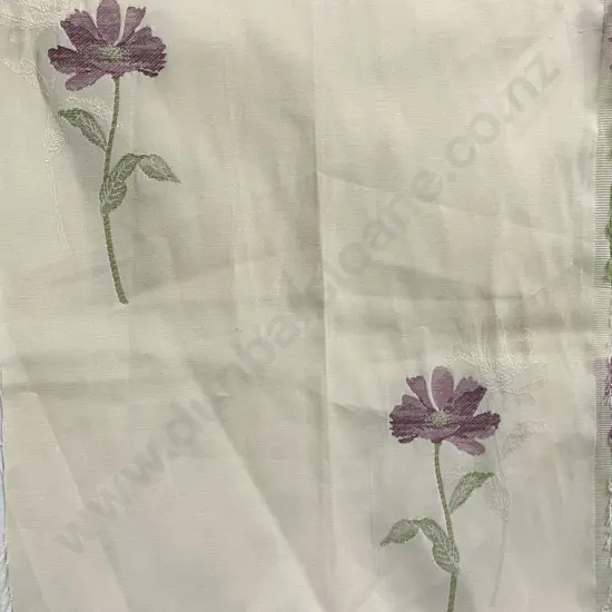 "Poppy" Embroidered Flower