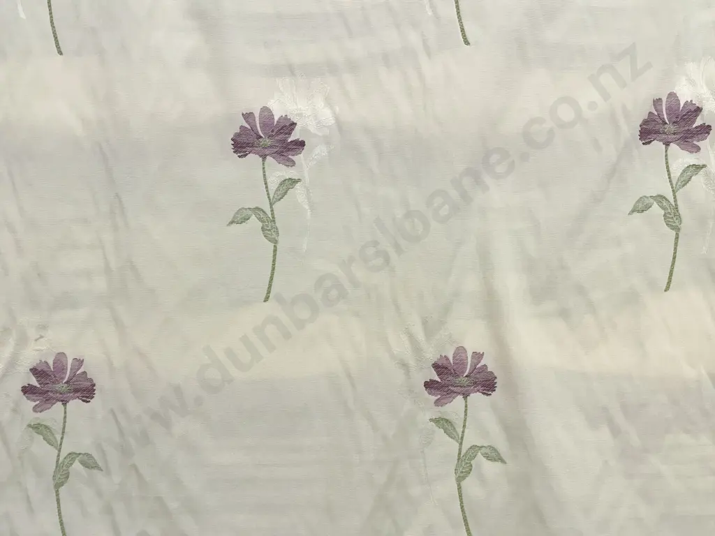 "Mauve" Embroidered Flower Image 1++