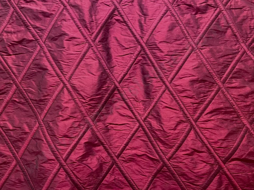 Ajmer Quilted Silk "Ruby" Image 1++
