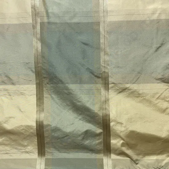 Duck Egg Silk Check
