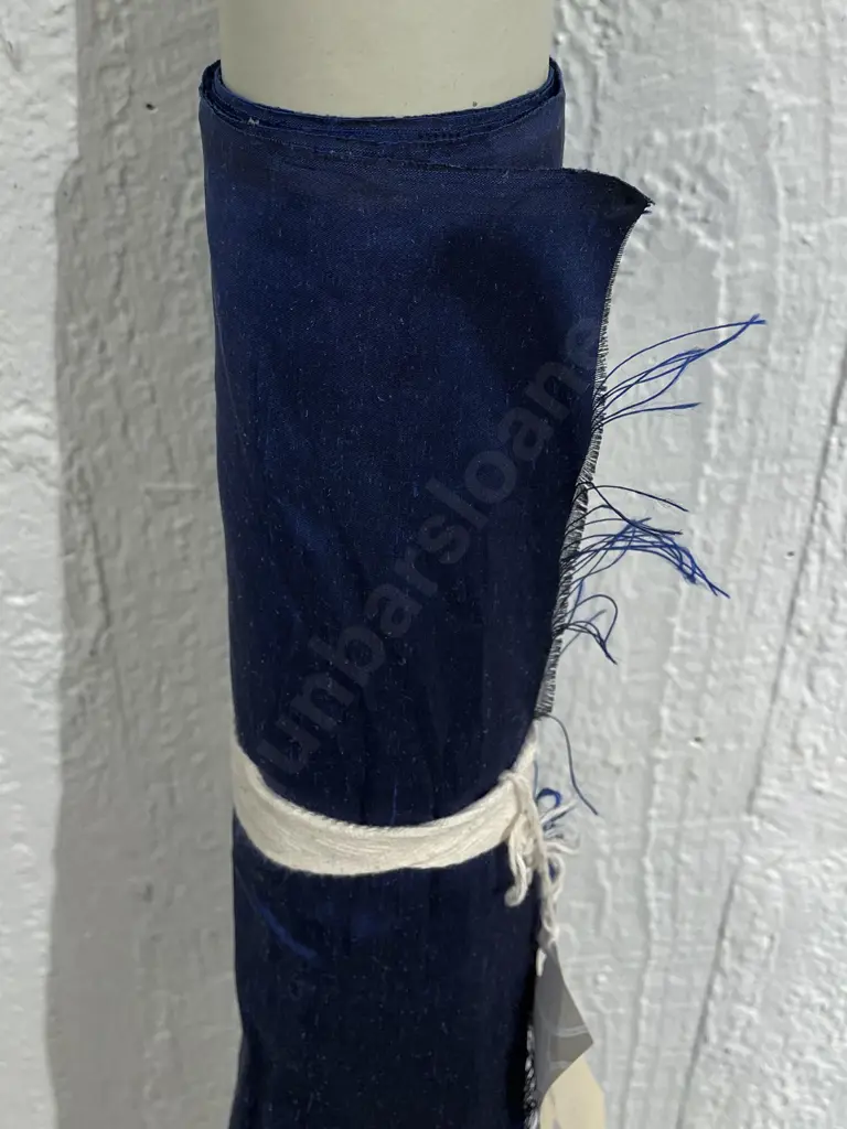 Silk Dupion "Navy/Cobalt" Image 1++