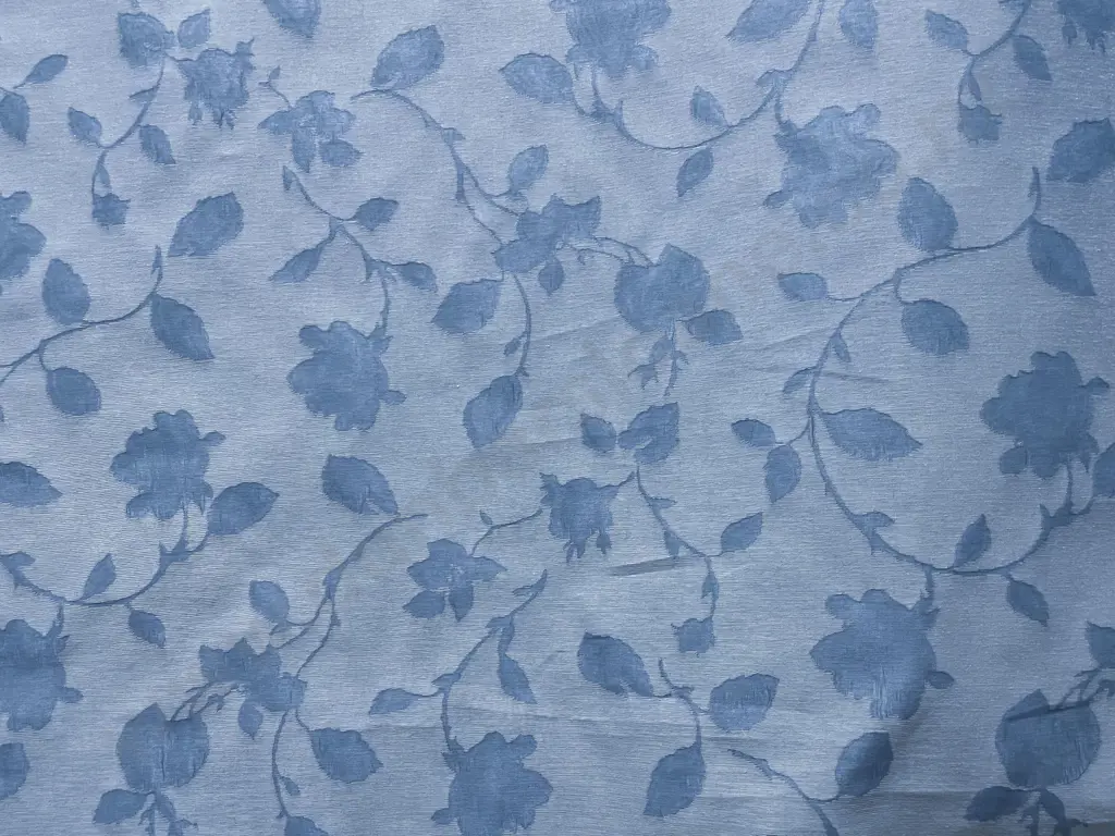 Blue Leaf Damask Image 1++
