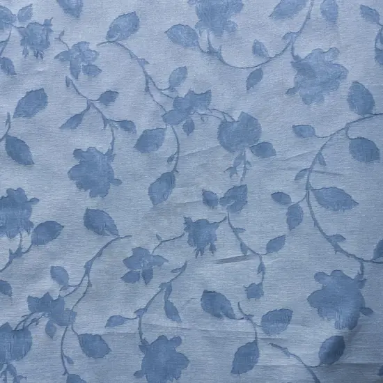 Blue Leaf Damask