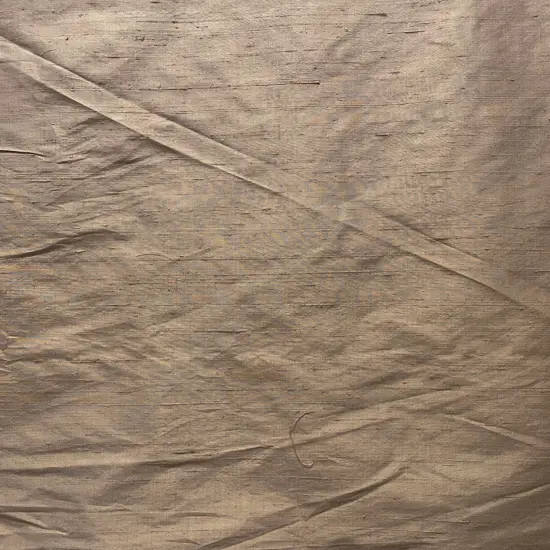 Taupe Dupion Silk