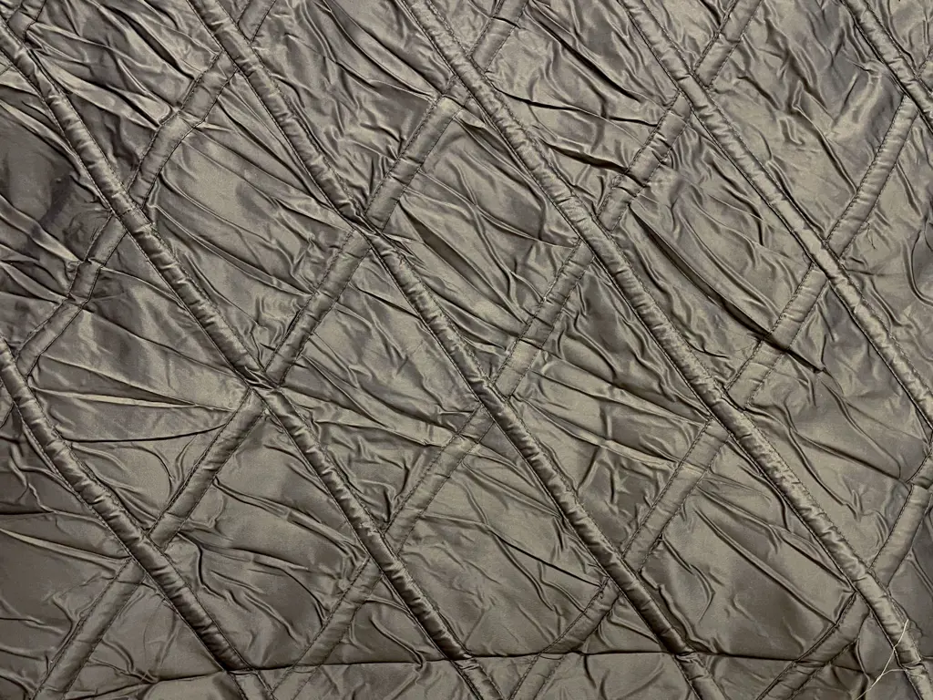Ajmer Quilted Silk "Licorice" Image 1++
