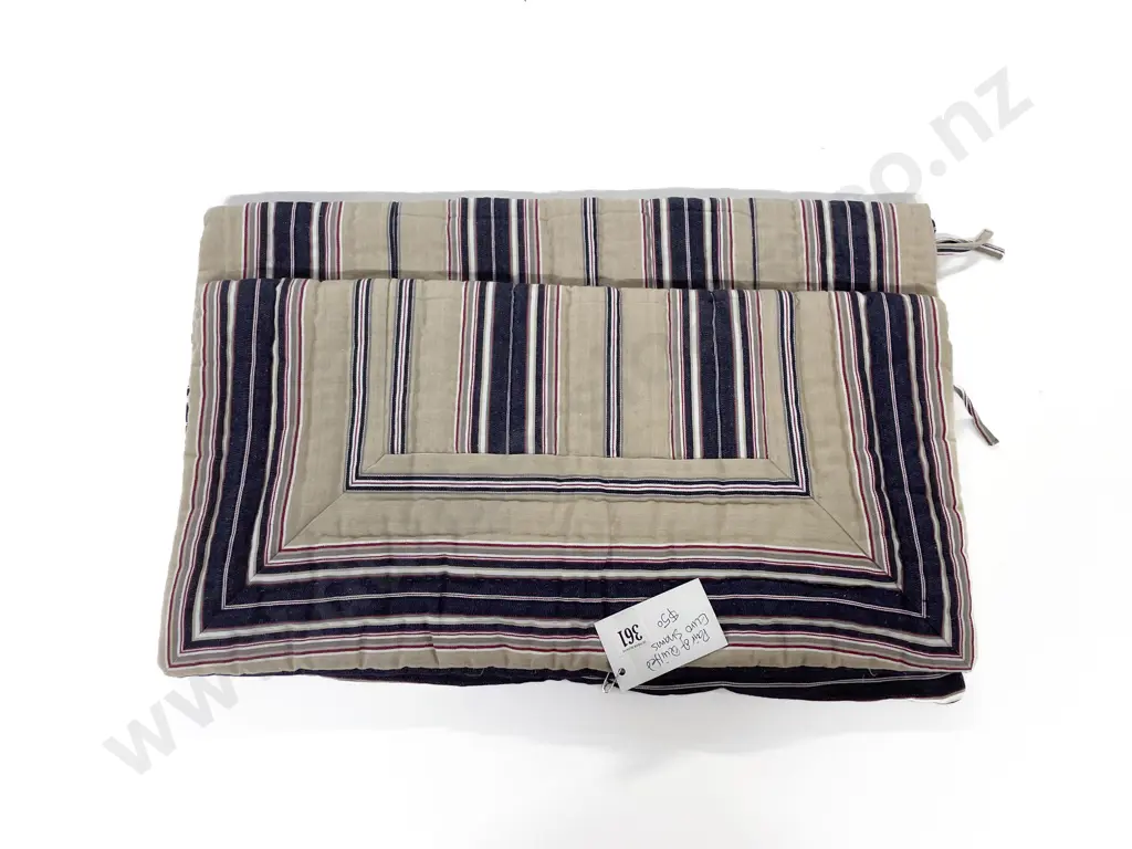 Pair Quilted Euro Pillow Covers Image 1++