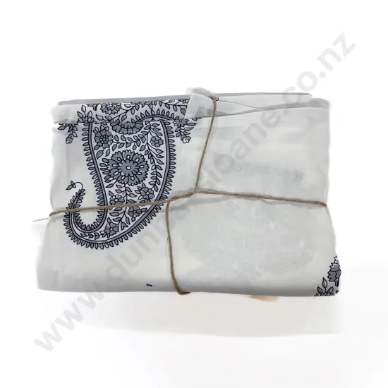 Pure Cotton Table Cloth with Paisley Pattern