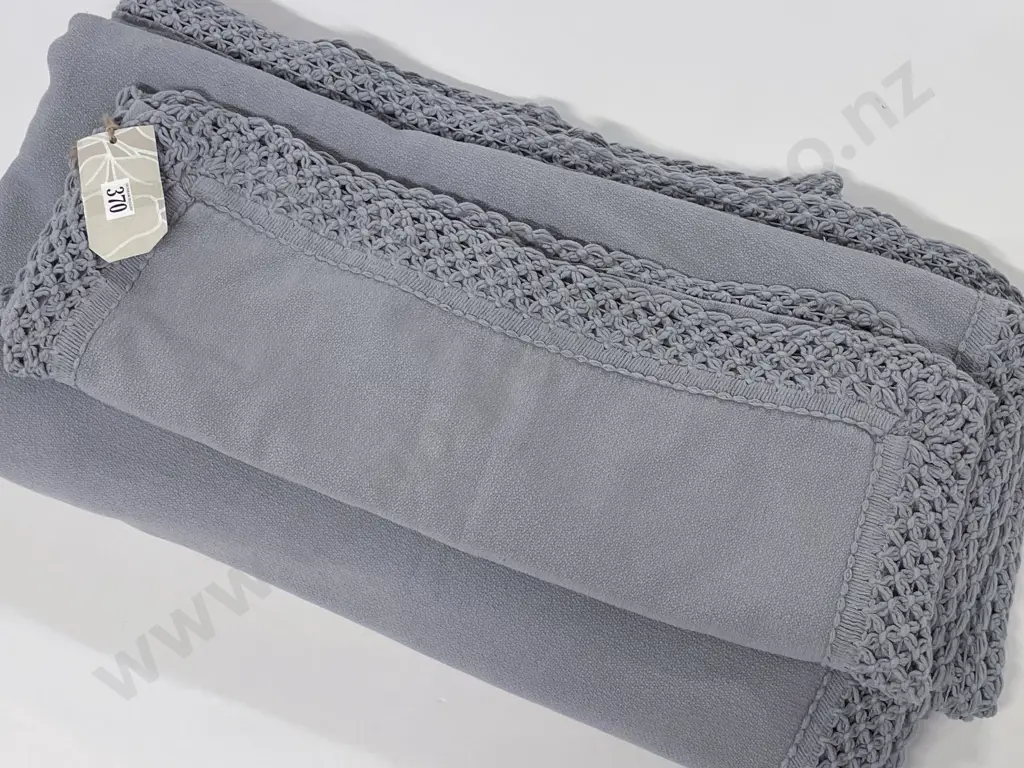 Seneca Queen Size 100% Cotton Bed Cover with One Pillow Cover (No Packaging) Image 1++