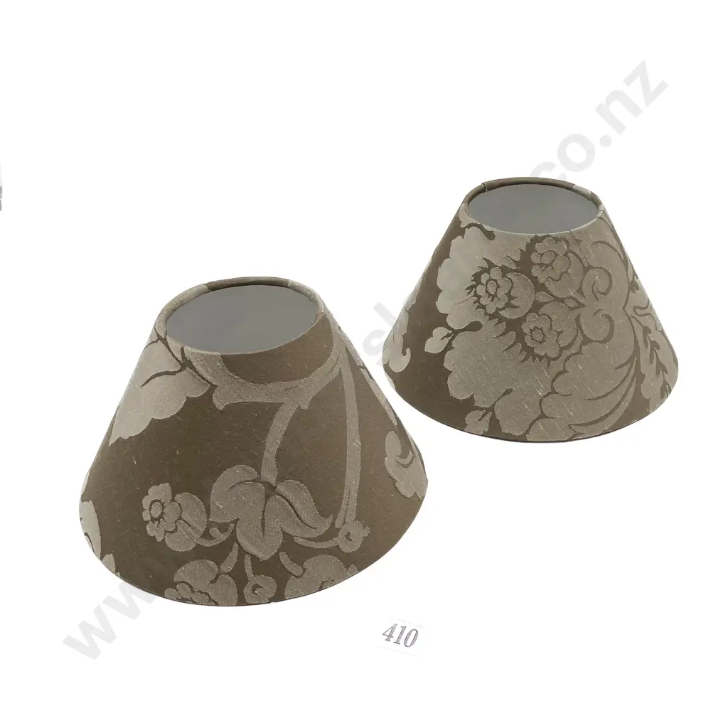 Pair Bronze Damask Shades Image 1++