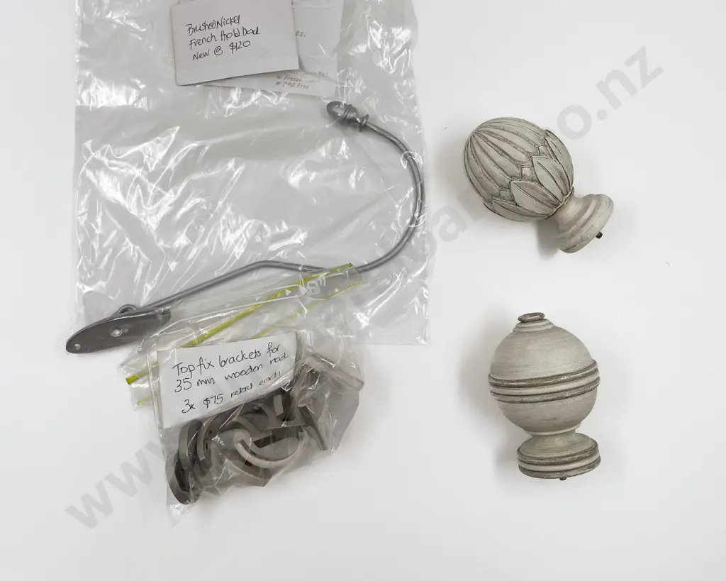 Assorted Rod Finials and Brackets Image 1++