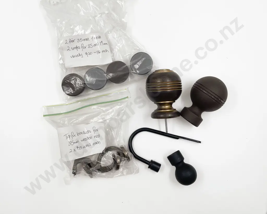 Assorted Rod Finials and Brackets Image 1++