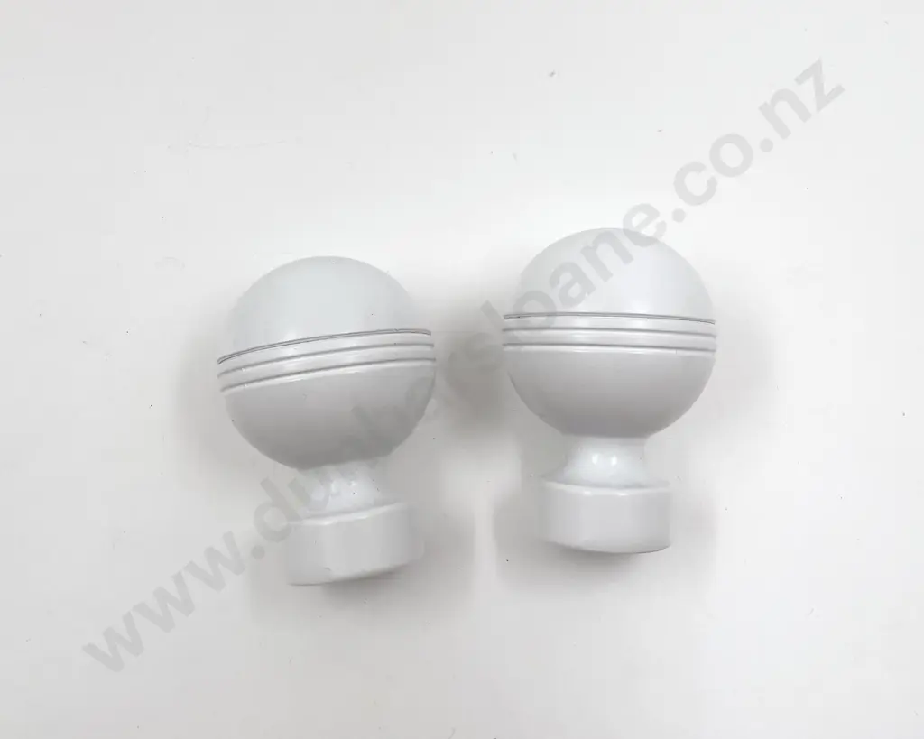Two Metal Rod Finials Image 1++