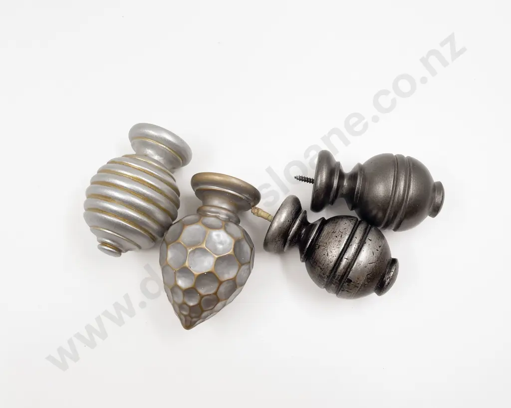 Four Various Rod Finials Image 1++
