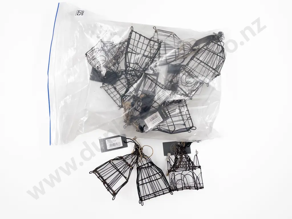 Quantity Decorative Hanging Wire Bird Cages Image 1++