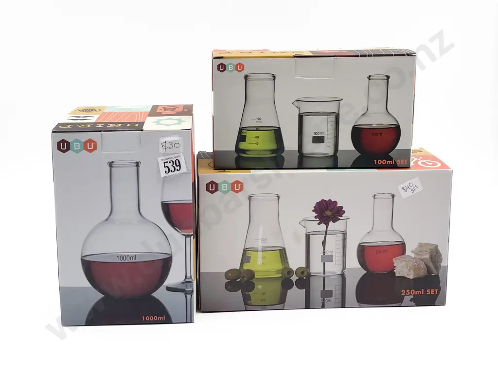 Five Designer Glass Carafes Image 1++