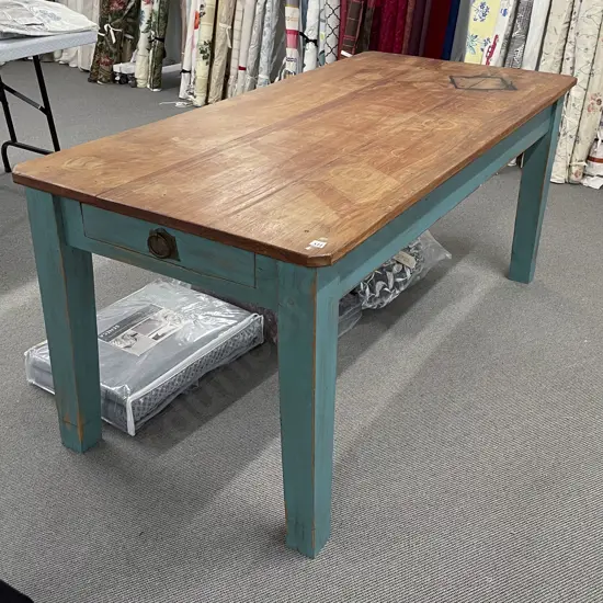 French Style Country Farm House Kitchen Work Table