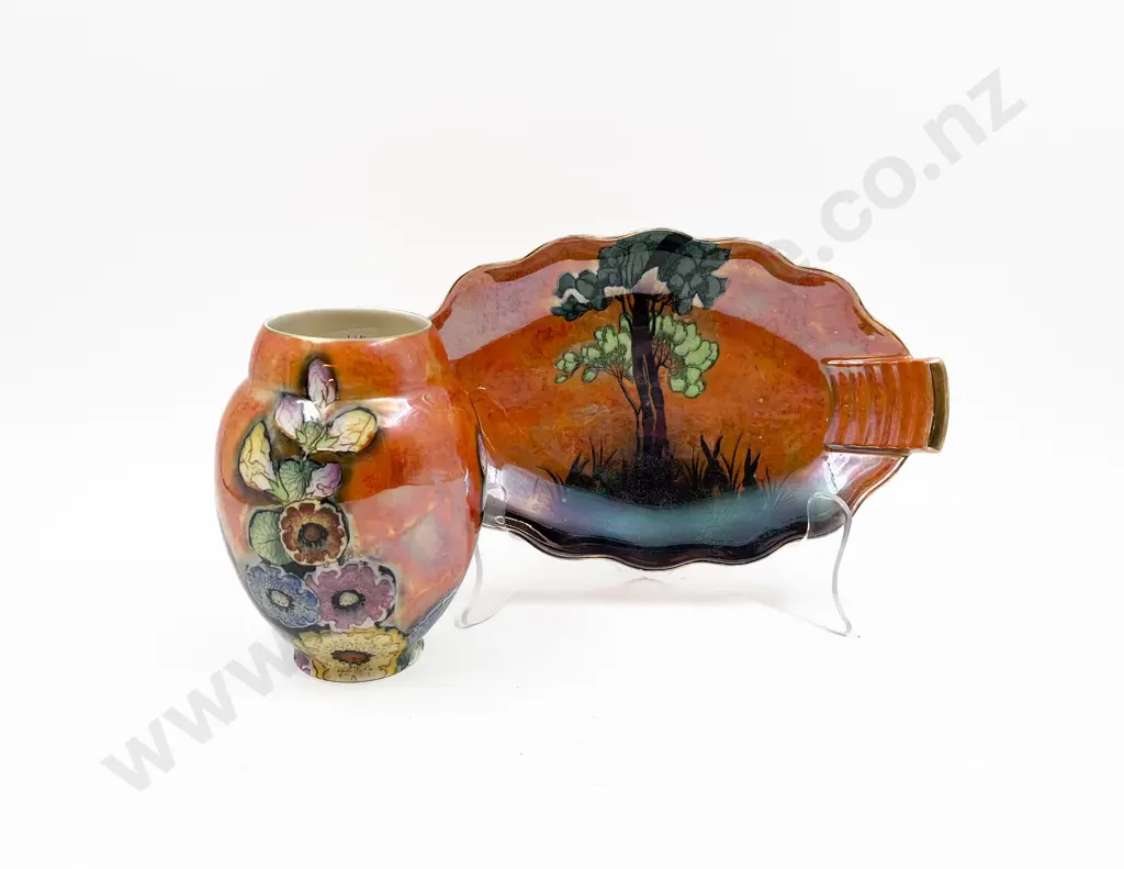 Carlton Ware Vase and Dish Image 1++